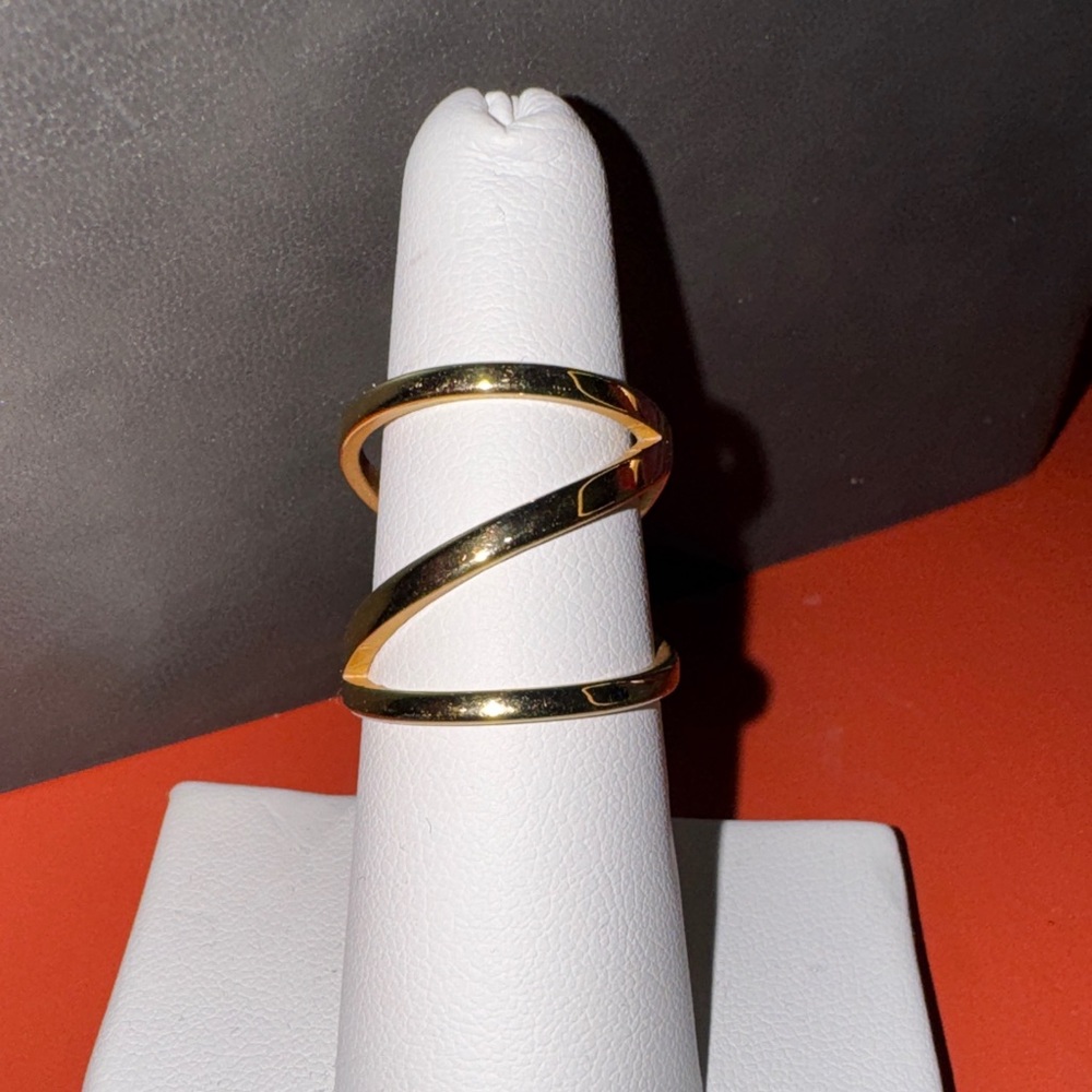 Chic Gold Double Band Ring